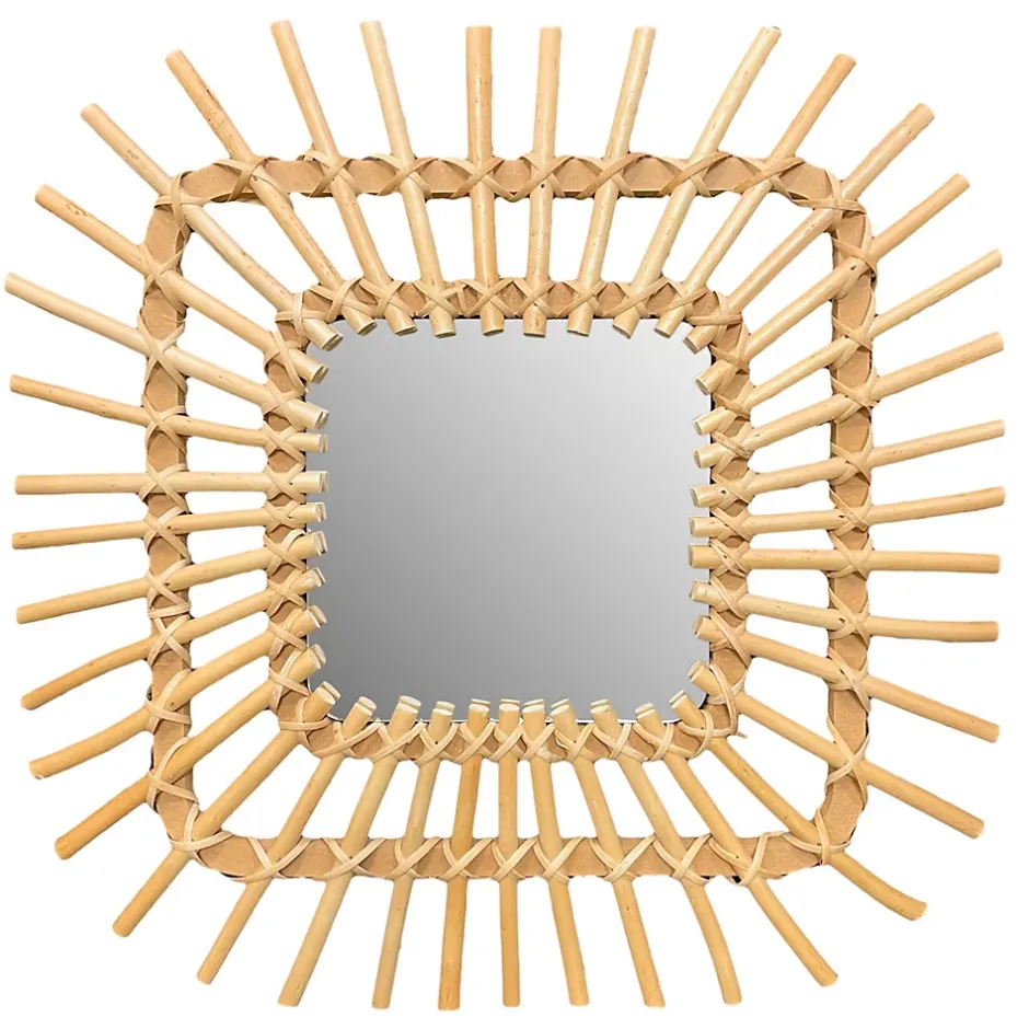 Rea MIROIR QDJ071 45CM BEIGE 45X45X2,5CM