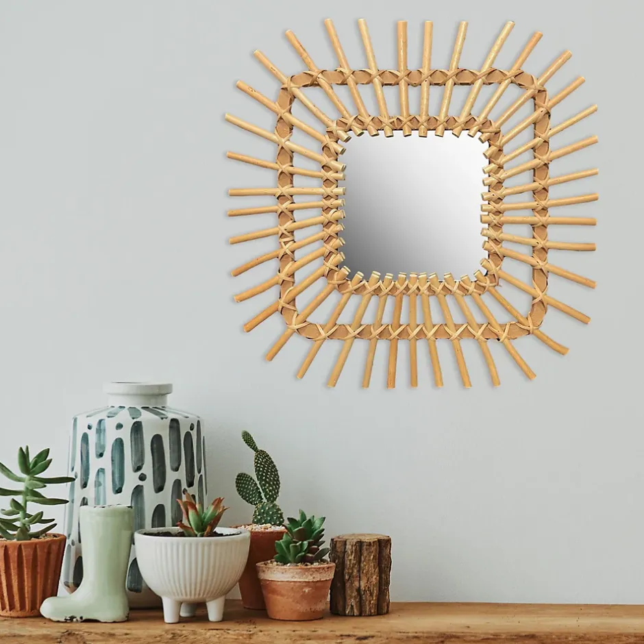 Rea MIROIR QDJ071 45CM BEIGE 45X45X2,5CM