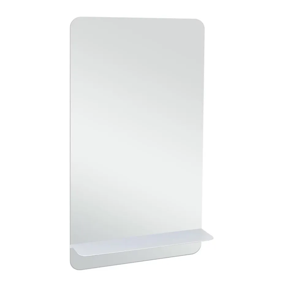 Mob-In Miroir rectangulaire 40 x 70 cm SIMONA avec tablette en métal