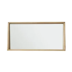 Berah Getah Miroir rectangulaire en chêne massif* Miroir Simple