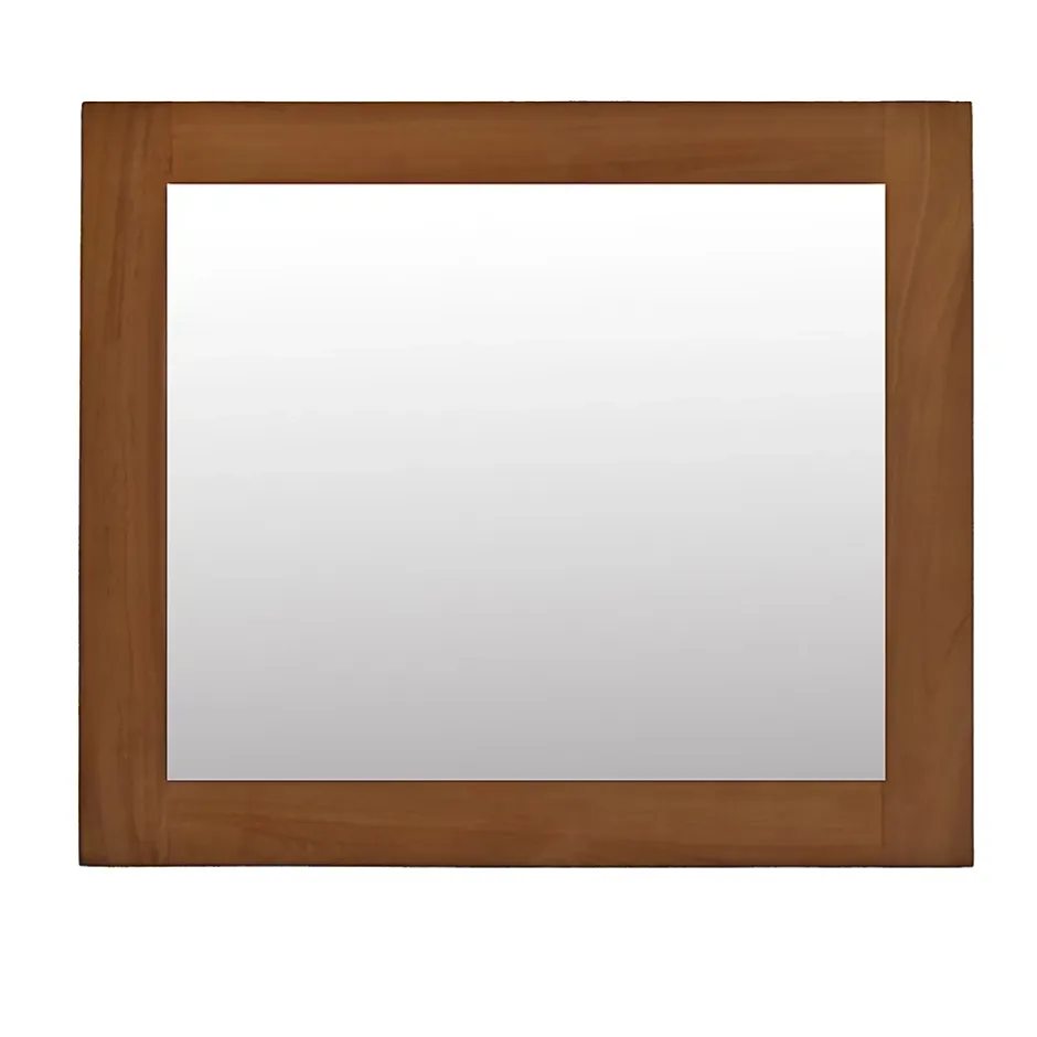 Wildwater Miroir rectangulaire en teck massif Lazy 60 x 70 cm* Miroir Simple