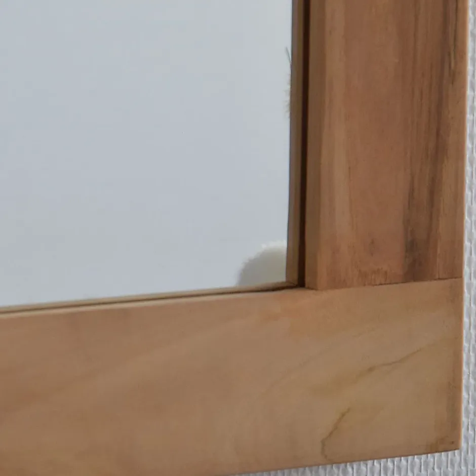 Wildwater Miroir rectangulaire en teck massif Lazy 150 x 70 cm* Miroir Simple