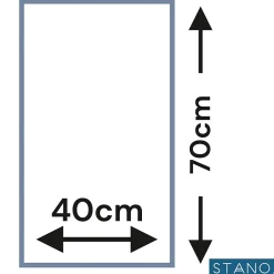 Stano Miroir rectangulaire sans cadre DORIA largeur 40 cm* Miroir Simple