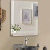 Mob-In Miroir rectangulaire SORRENTO avec tablette en métal* Miroir Simple
