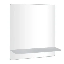 Mob-In Miroir rectangulaire SORRENTO avec tablette en métal* Miroir Simple