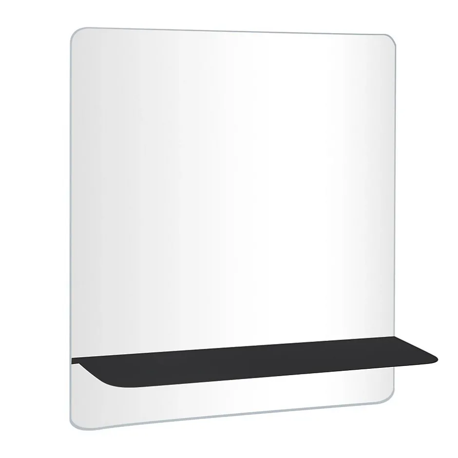 Mob-In Miroir rectangulaire SORRENTO avec tablette en métal