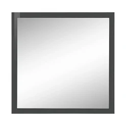 Dmora Miroir Rino, Miroir de salle de bain, 100% Made in Italy, 60x2h60 cm, Anthracite Brillant