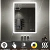 Saniverre Miroir salle de bain BOLEO 60 x 80 cm LED lumineux 2100 lms anti-buée + réglage intensité & couleur -* Miroir Lumineux