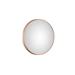 Aurlane Miroir salle de bain circulaire - Diamètre 60cm - Finition cuivre* Miroir Simple