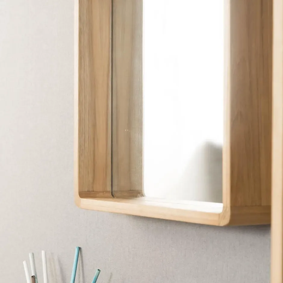 Wanda Collection Miroir salle de bain en teck Samba 140 x 65 cm* Miroir Simple