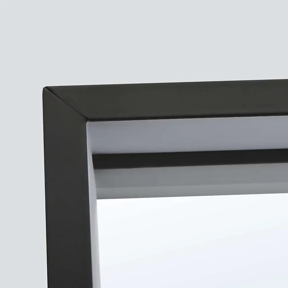 Ledimex Miroir Salle de Bain LED Réglable 80x120cm - Noir Mat - Anti-Buée & Détecteur de Mouvement - ABILITY* Miroir Lumineux