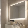 Ledimex Miroir Salle de Bain LED Rétro-Éclairé (6500K) - 120x80cm - Verre Sécurité 5mm - SUECIA* Miroir Lumineux