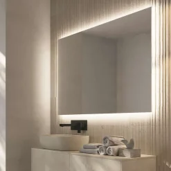 Ledimex Miroir Salle de Bain LED Rétro-Éclairé (6500K) - 120x80cm - Verre Sécurité 5mm - SUECIA* Miroir Lumineux