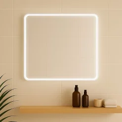Jindoli Miroir salle de bain LED 100 cm* Miroir Lumineux