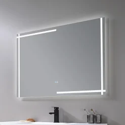 Luxury Bain Miroir salle de bain LED 120x60cm anti buée et LED 3 couleurs LB-4693* Miroir Lumineux