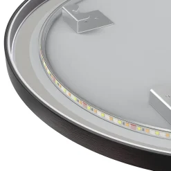 Lomazoo Miroir salle de bain Frankfurt avec LED 40x70 cm ovale noir* Miroir Lumineux