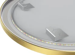 Lomazoo Miroir salle de bain Miami avec LED 70 cm doré