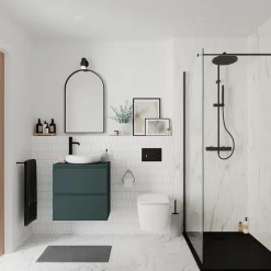 GoodHome Miroir salle de bains arche 50x80 cm, noir, Tisa* Miroir Simple