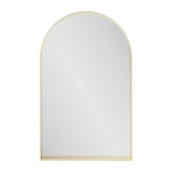 GoodHome Miroir salle de bains arche 50x80 cm, doré, Tisa* Miroir Simple