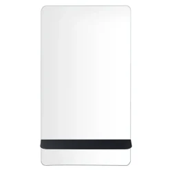 Homesight Miroir salle de bains avec tablette noire 40x70 cm, Sorrento* Miroir Simple