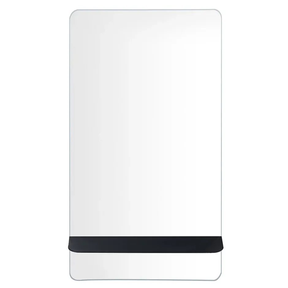 Homesight Miroir salle de bains avec tablette noire 40x70 cm, Sorrento* Miroir Simple