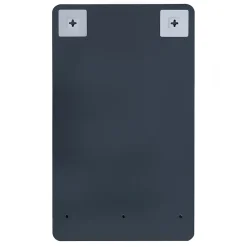 Homesight Miroir salle de bains avec tablette noire 40x70 cm, Sorrento* Miroir Simple