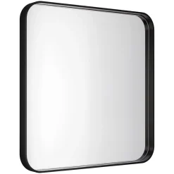 GoodHome Miroir salle de bains carré 60x60 cm Tisa noir* Miroir Simple