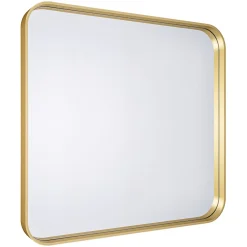 GoodHome Miroir salle de bains carré 60x60 cm Tisa doré* Miroir Simple