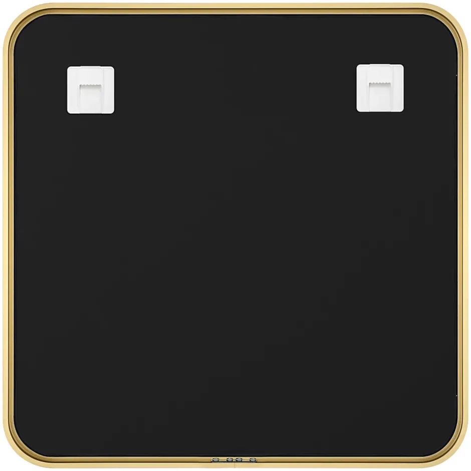 GoodHome Miroir salle de bains carré 60x60 cm Tisa doré* Miroir Simple