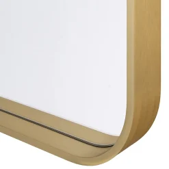 GoodHome Miroir salle de bains carré 60x60 cm Tisa doré* Miroir Simple