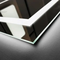 Ledimex Miroir Salle de Bains Lumineux FRANCIA avec Eclairage Frontal et Rétro-Eclairé 90x80* Miroir Lumineux