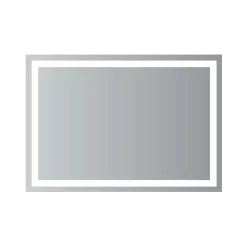 Ledimex Miroir Salle de Bains Lumineux FRANCIA avec Eclairage Frontal et Rétro-Eclairé 90x80* Miroir Lumineux