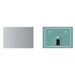 Ledimex Miroir Salle de Bains Lumineux SUECIA avec Eclairage Rétro-Eclairé 120x80* Miroir Lumineux