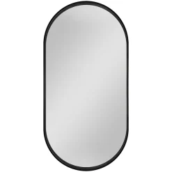 GoodHome Miroir salle de bains oblong 40x80 cm Tisa noir