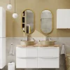 GoodHome Miroir salle de bains oblong 40x80 cm Tisa doré