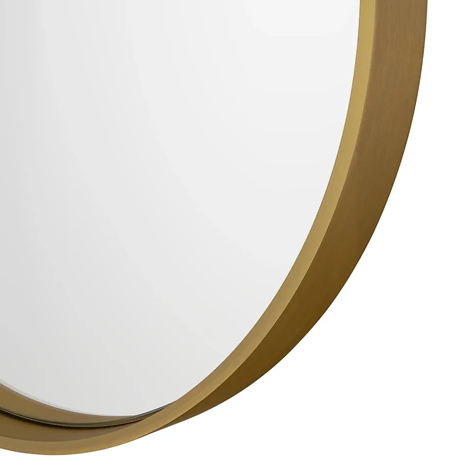 GoodHome Miroir salle de bains oblong 40x80 cm Tisa doré