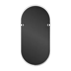 GoodHome Miroir salle de bains oblong 40x80 cm, blanc, Tisa* Miroir Simple