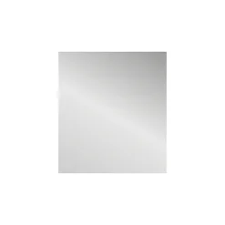 GoodHome Miroir salle de bains rectangulaire 80 x 90 cm argent, Imandra
