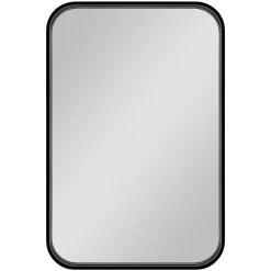GoodHome Miroir salle de bains rectangulaire 40x60 cm Tisa noir* Miroir Simple