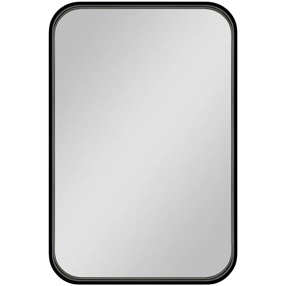 GoodHome Miroir salle de bains rectangulaire 40x60 cm Tisa noir* Miroir Simple