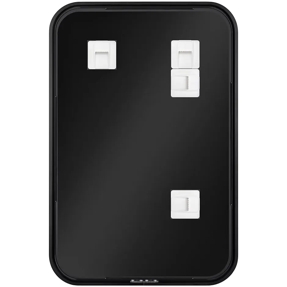 GoodHome Miroir salle de bains rectangulaire 40x60 cm Tisa noir* Miroir Simple