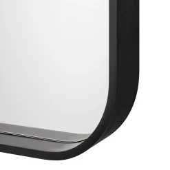 GoodHome Miroir salle de bains rectangulaire 40x60 cm Tisa noir* Miroir Simple