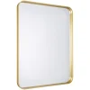 GoodHome Miroir salle de bains rectangulaire 80x60 cm Tisa doré