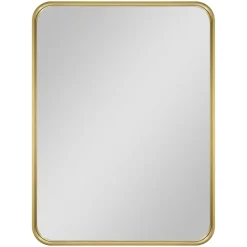 GoodHome Miroir salle de bains rectangulaire 80x60 cm Tisa doré