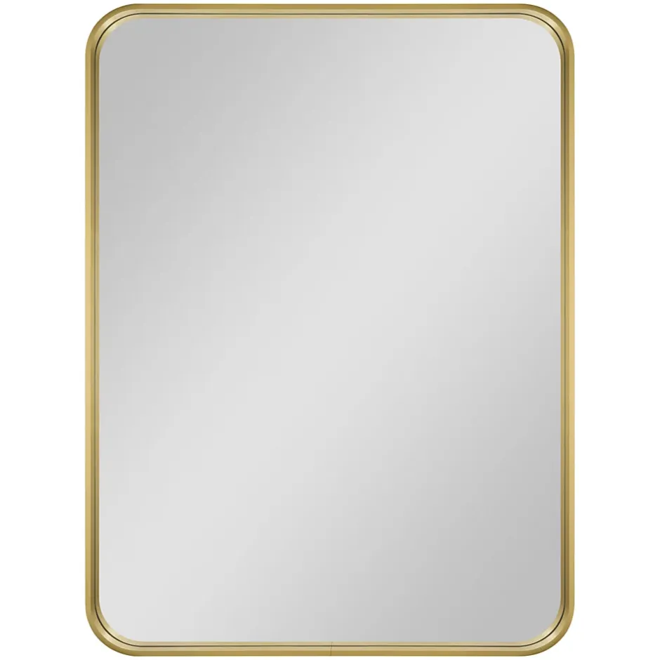 GoodHome Miroir salle de bains rectangulaire 80x60 cm Tisa doré