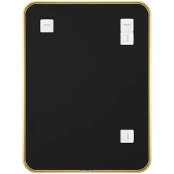 GoodHome Miroir salle de bains rectangulaire 80x60 cm Tisa doré