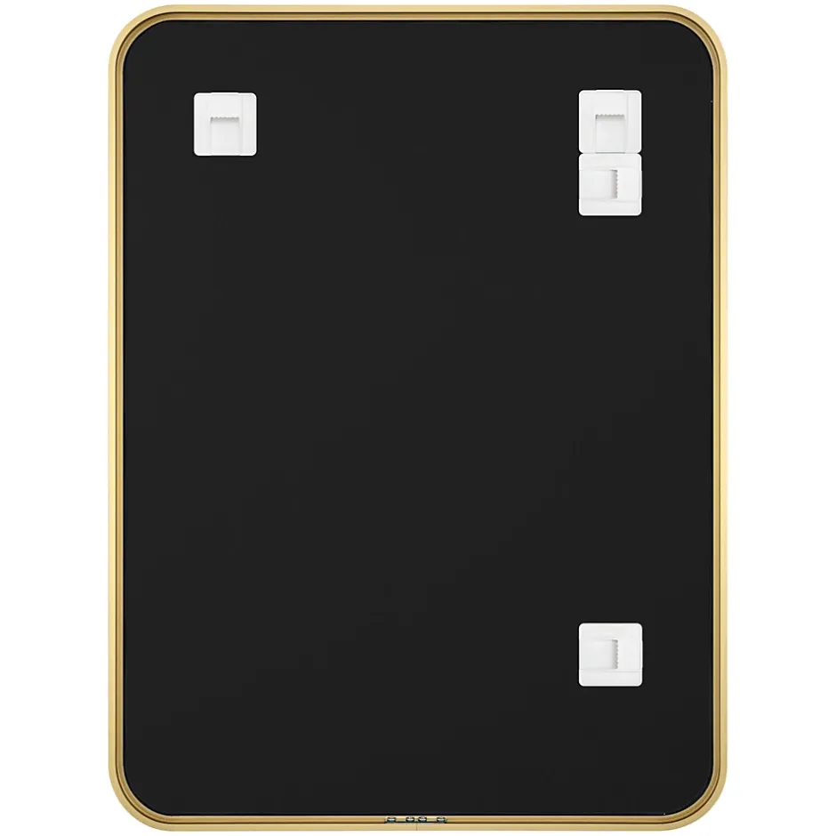 GoodHome Miroir salle de bains rectangulaire 80x60 cm Tisa doré