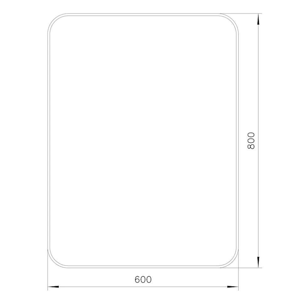 GoodHome Miroir salle de bains rectangulaire 80x60 cm Tisa doré