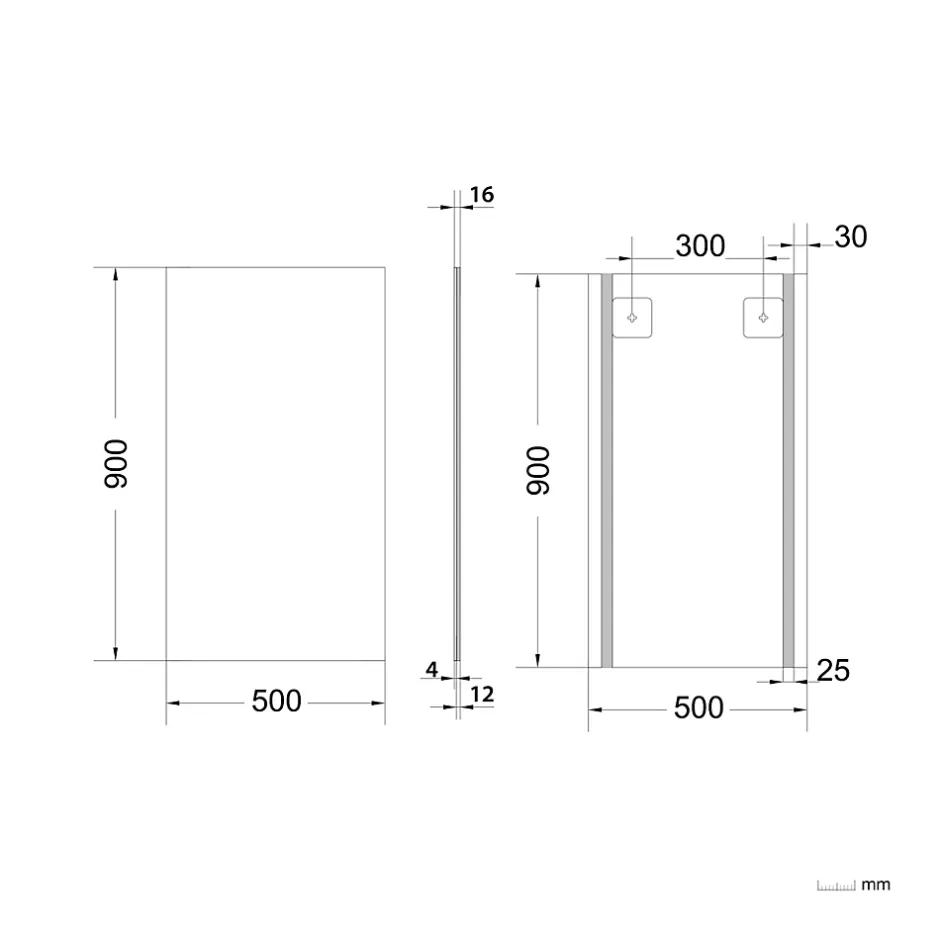 GoodHome Miroir salle de bains rectangulaire 50 x 90 cm argent, Imandra* Miroir Simple