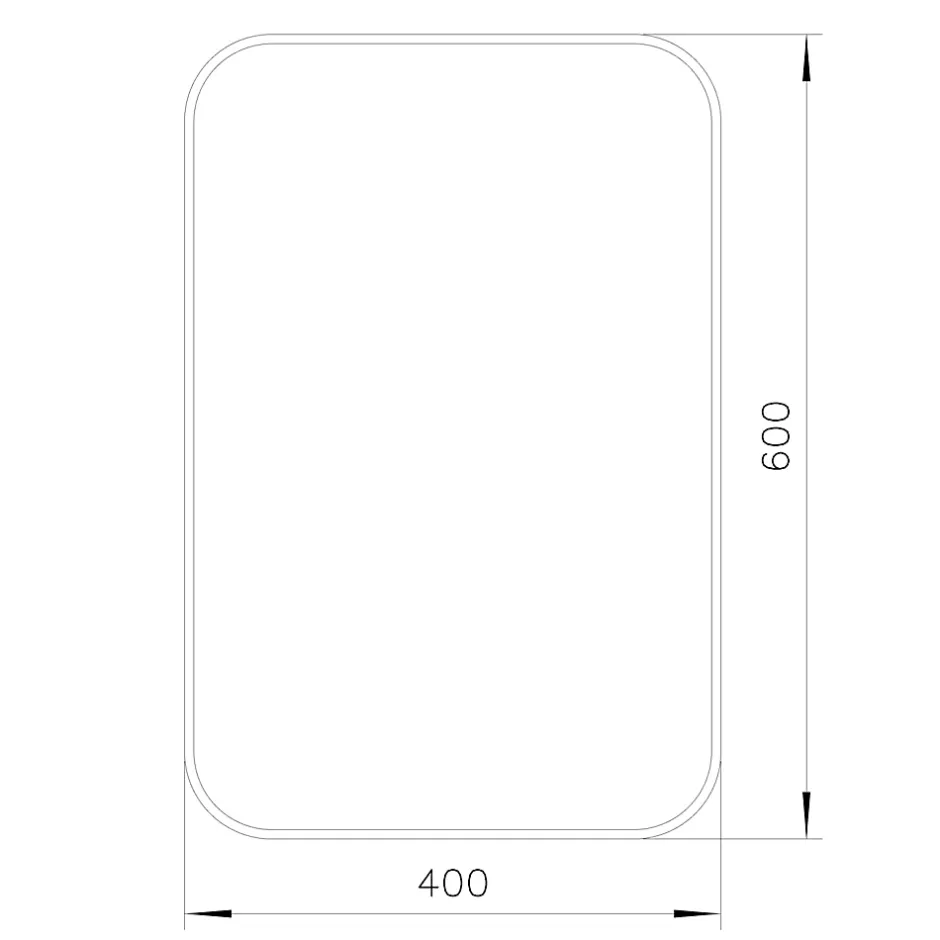 GoodHome Miroir salle de bains rectangulaire 40x60 cm Tisa doré* Miroir Simple